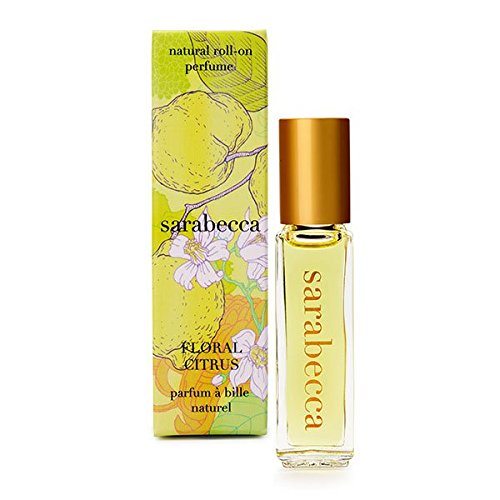 SARABECCA Floral Citrus Natural Perfume Roll-On 0.25 fl. oz.- Vegan, Phthalate-Free, 80% Organic Ingredients