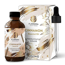 Load image into Gallery viewer, Cinnamon Essential Oil 4Oz Large Bottle with Gift Box - (100% Pure &amp; Natural - UNDILUTED) Therapeutic Grade - Perfect for Aromatherapy, Relaxation, Skin Therapy &amp; More!

