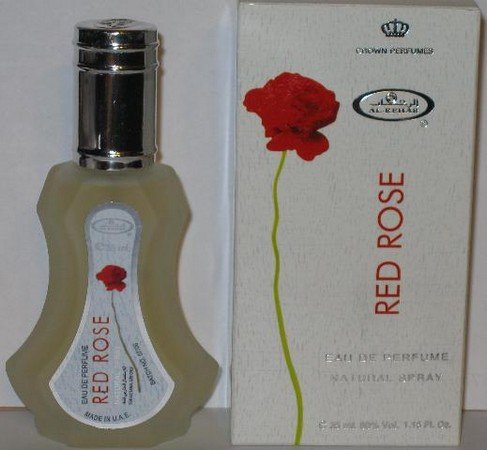 Red Rose - Eau De Perfume Natural Spray - 35 ml (1.15 fl. oz) by Al-Rehab- 2 pack