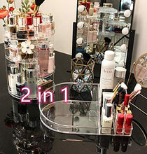 Load image into Gallery viewer, AGOOBO Rotating Makeup Organizer,Adjustable 360 Degree Rotating Makeup Organizer for Perfumes,Cosmetics, Creams, Makeup Brushes, Lipsticks and More
