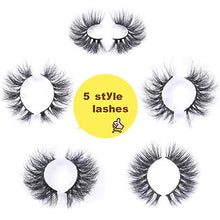 Load image into Gallery viewer, Perfume Lily Mink Lashes 3D Real Mink Eyelashes, Natural Look Eyelashes Hand-made Fluffy Volume Lashes (5 Pairs)
