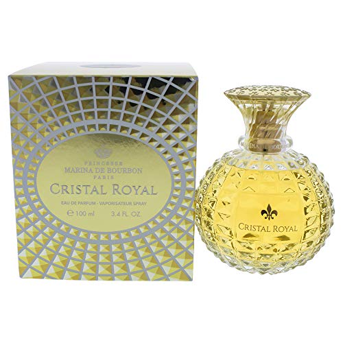 Cristal Royal by Princesse Marina de Bourbon | Eau de Parfum Spray | Fragrance for Women | Floral, Woodsy, and Musky Scent | 100 mL / 3.4 fl oz,