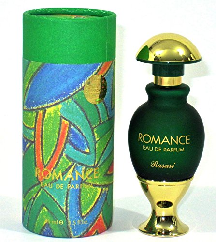 Romance for Woman EDP - Eau De Parfum 45ML (1.5 oz) I Intensely Captivating | Aromatic fresh, Green, Fruity, Musky, Ambery-Woody | Elegant bottle | by RASASI Perfumes
