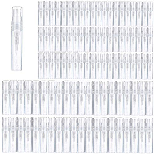 Sayhi 100pcs 3ml Mini Spray Bottle Portable Cute Perfume Mouthwash Atomizer