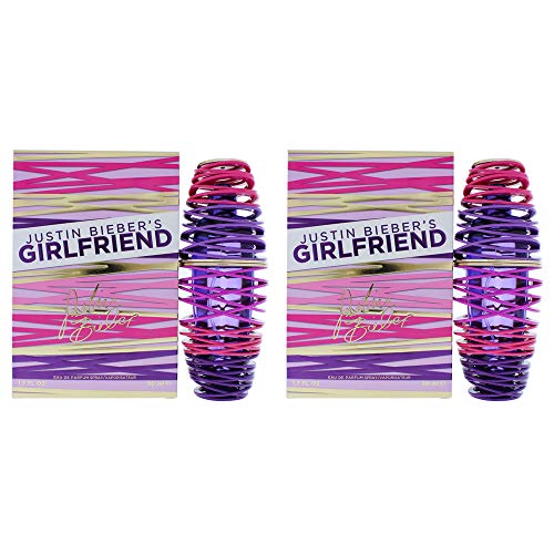 Justin Bieber Girlfriend Eau De Parfum Spray for Women, 50ml/1.7 oz. (Pack of 2)