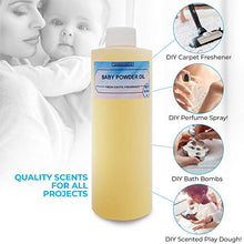 Load image into Gallery viewer, Onisavings Baby Powder Fragrance Oil - Gentle Powder Oil Perfect for Sensitive Skin - Great Exotic Smell and Long-lasting - Naturally Absorbent Non-Toxic Baby Powder Oil | 4 Oz
