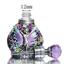 Load image into Gallery viewer, Waltz&amp;F Vintage Tubular Perfume Bottle Jeweled Empty Refillable Essential Oil Bottle 6ml (Angel)
