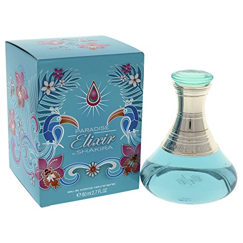 SHAKIRA Paradise Elixir Eau de Toilette Spray for Women, 2.7 Fluid Ounce