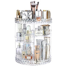 Load image into Gallery viewer, InnSweet 360 Rotating Makeup Organizer, Adjustable Cosmetic Storage Display Case with 8 Layers, Large Capacity Cosmetic Shelf, Acrylic Transparent
