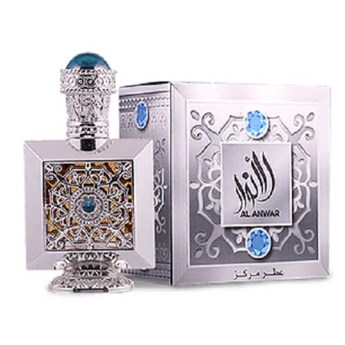 Al Anwar Pure Concentrated Perfume Oil 0.60 fl oz Attar (Ittar) Alcohol Free Fragrance by Hamidi