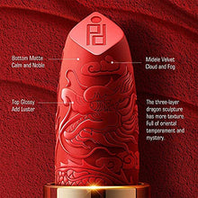 Load image into Gallery viewer, ZEESEA[Palace Identity] Dragon Lipstick Matte Finish Lip Makeup, High Impact Lipcolor Moisturizing Creamy Formula, High Pigmented Lipgloss With Luxurious Golden lipstick case (M10#Nude Apricot)
