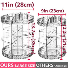 Load image into Gallery viewer, YOLETO Clear 360 Rotating Makeup Organizer and Storage, DIY Adjustable Cosmetic Counter Perfume Stand with 6 Layer Extra Large Capacity for Vanity, Bathroom, 11IN x 13.7IN
