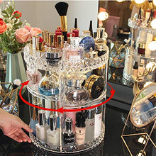 Load image into Gallery viewer, Tebery Clear Makeup Organizer 360-Degree Rotating, 7 Adjustable Layers Acrylic Cosmetic Storage Display Case Fits Creams, Makeup Brushes, Lipsticks, Jewelry
