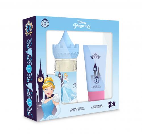 DISNEY CINDERELLA 2 PCS SET: 3.4 EAU DE TOILETTE SPRAY + 2.5 SHOWER GEL