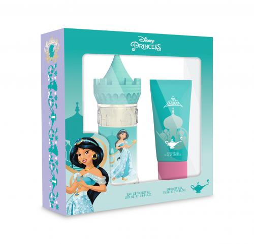 DISNEY JASMINE 2 PCS SET: 3.4 EAU DE TOILETTE SPRAY + 2.5 SHOWER GEL