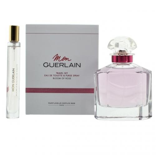 GUERLAIN MON BLOOM OF ROSE 2 PCS SET: 3.4 EAU DE TOILETTE SPRAY + 10 ML EAU DE TOILETTE SPRAY (TRAVEL SET)