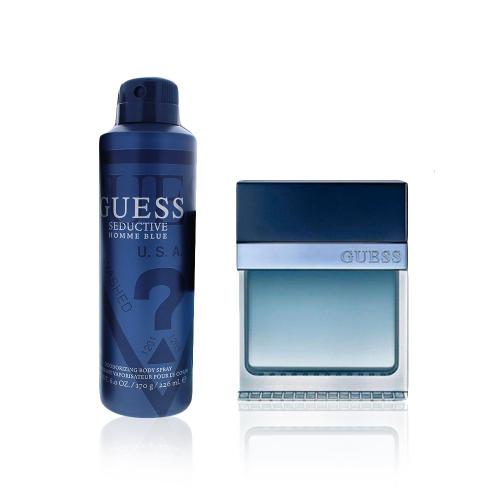 GUESS SEDUCTIVE HOMME BLUE 2 PCS SET: 1.7 EAU DE TOILETTE + 6 OZ DEODORANT SPRAY